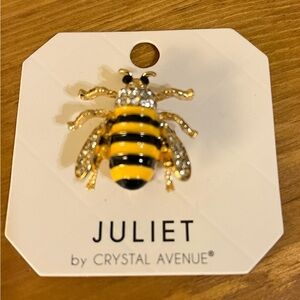 Juliet Crystal Avenue Bee Brooch